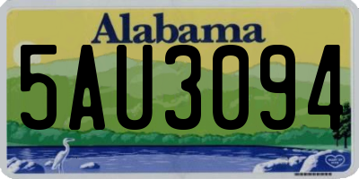 AL license plate 5AU3094