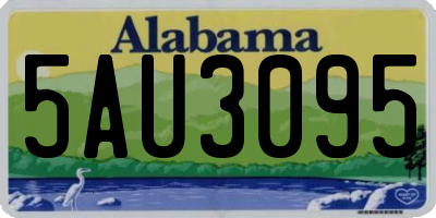 AL license plate 5AU3095