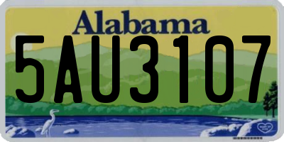 AL license plate 5AU3107