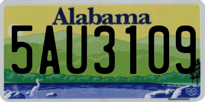 AL license plate 5AU3109