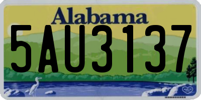 AL license plate 5AU3137