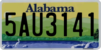 AL license plate 5AU3141