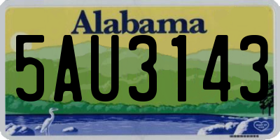 AL license plate 5AU3143