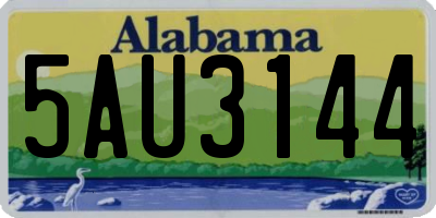 AL license plate 5AU3144