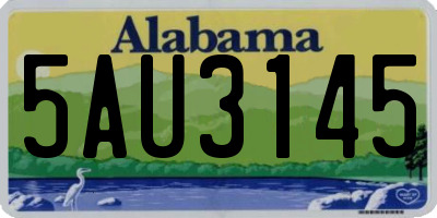 AL license plate 5AU3145