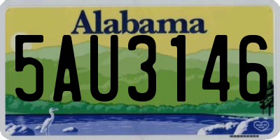 AL license plate 5AU3146