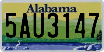 AL license plate 5AU3147