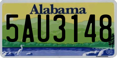 AL license plate 5AU3148