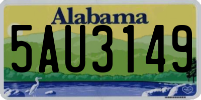 AL license plate 5AU3149