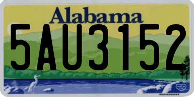 AL license plate 5AU3152