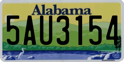 AL license plate 5AU3154
