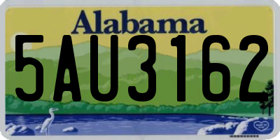 AL license plate 5AU3162