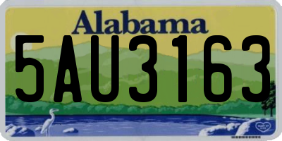 AL license plate 5AU3163
