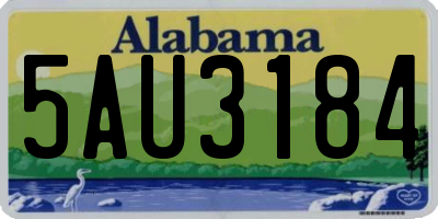 AL license plate 5AU3184