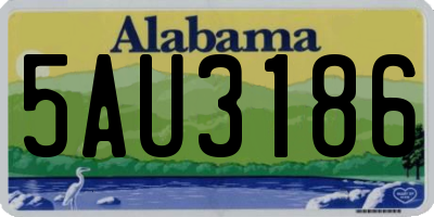 AL license plate 5AU3186