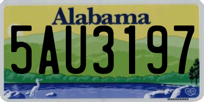 AL license plate 5AU3197
