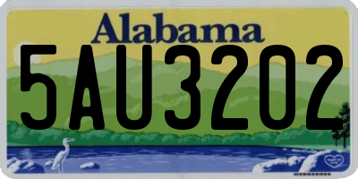 AL license plate 5AU3202