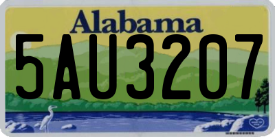 AL license plate 5AU3207