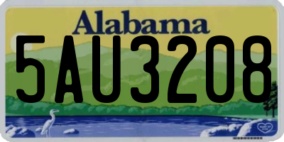 AL license plate 5AU3208