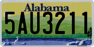 AL license plate 5AU3211