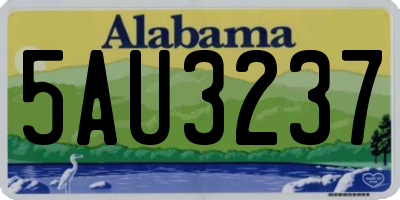AL license plate 5AU3237