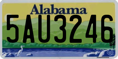 AL license plate 5AU3246