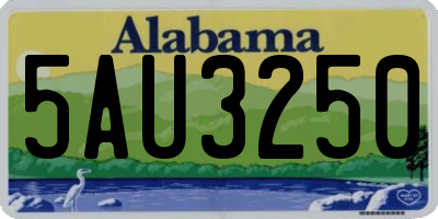 AL license plate 5AU3250