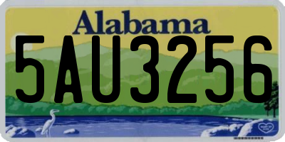 AL license plate 5AU3256