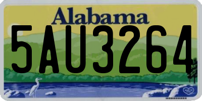 AL license plate 5AU3264