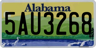 AL license plate 5AU3268