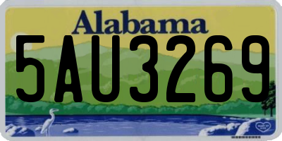 AL license plate 5AU3269