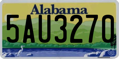 AL license plate 5AU3270
