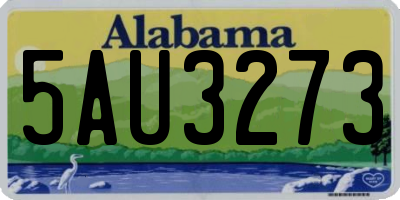 AL license plate 5AU3273