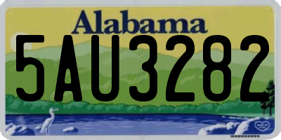 AL license plate 5AU3282