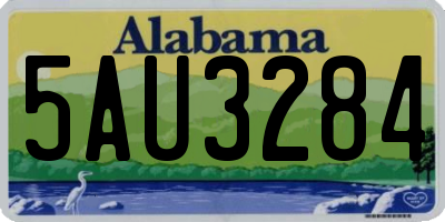 AL license plate 5AU3284