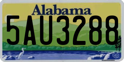 AL license plate 5AU3288