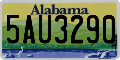 AL license plate 5AU3290