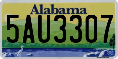AL license plate 5AU3307
