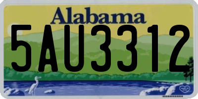 AL license plate 5AU3312