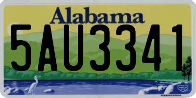 AL license plate 5AU3341