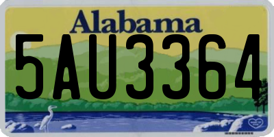 AL license plate 5AU3364