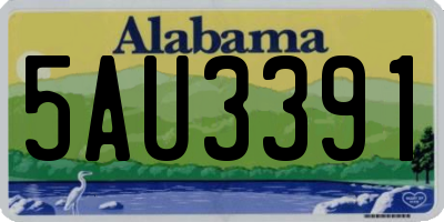 AL license plate 5AU3391