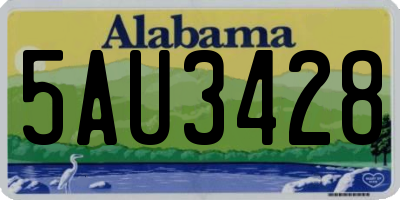 AL license plate 5AU3428