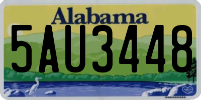 AL license plate 5AU3448