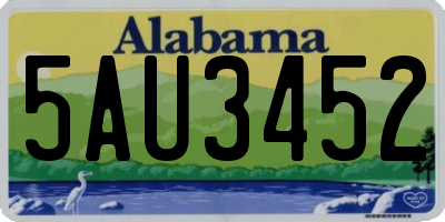 AL license plate 5AU3452