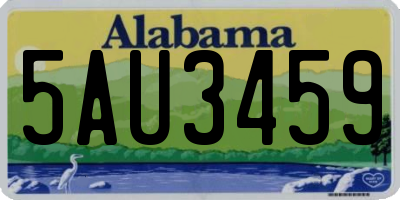 AL license plate 5AU3459