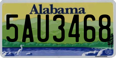 AL license plate 5AU3468
