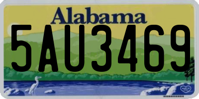 AL license plate 5AU3469