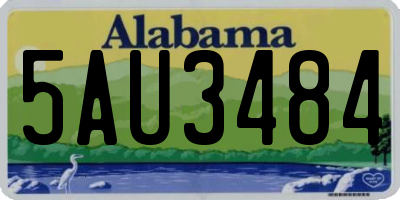 AL license plate 5AU3484