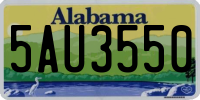 AL license plate 5AU3550